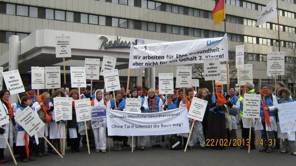 Demonstration in Düsseldorf 