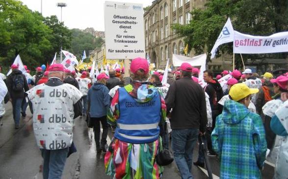 Protestveranstaltung in Stuttgart