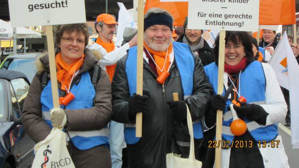 Demo bei der VKA