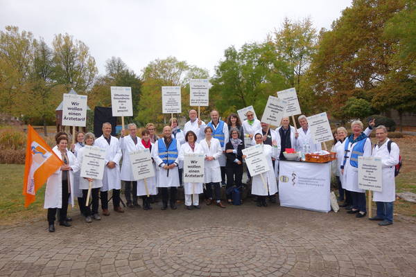 Demonstration von Ärztinnen und Ärzte